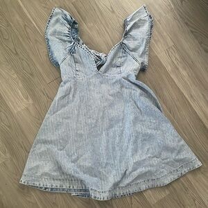 Sequin Denim Dress